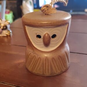 Brown Owl Ceramic bell